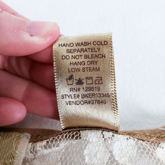 BKE Lace Sequin Top Womens M Sheer Bohemian Indie Soft Grunge Raglan Going Out - Picture 7 of 7